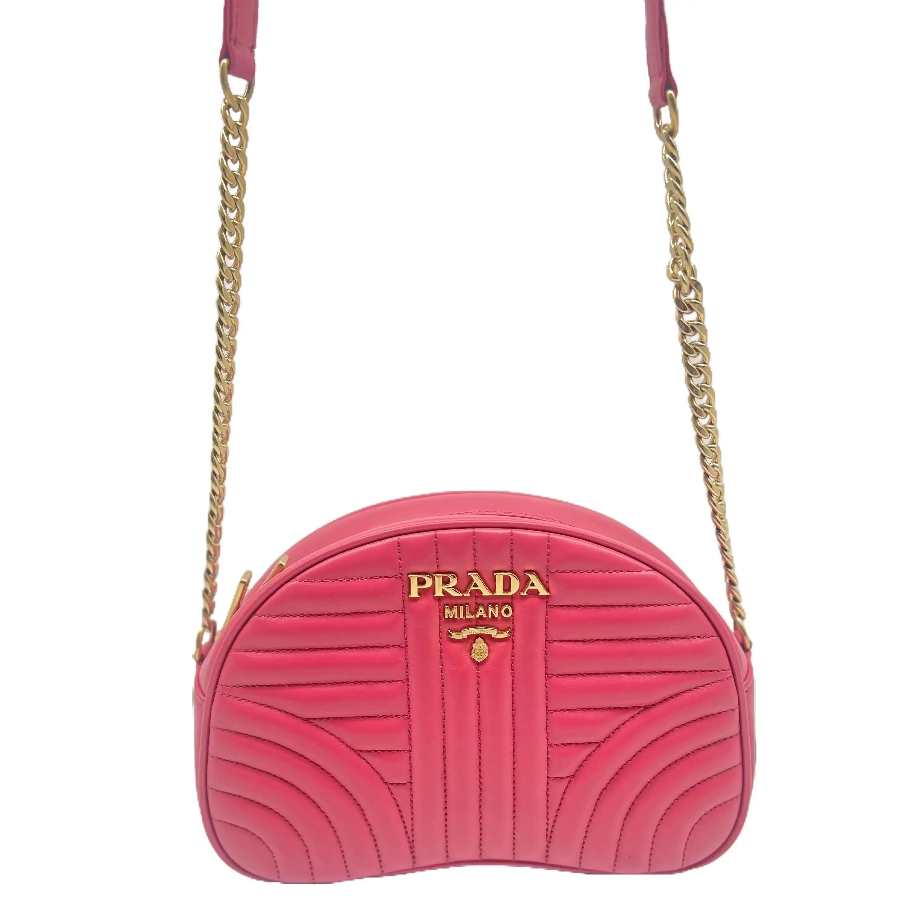 Pre-owned PRADA Leather Crossbody Bags Pink Crossbody