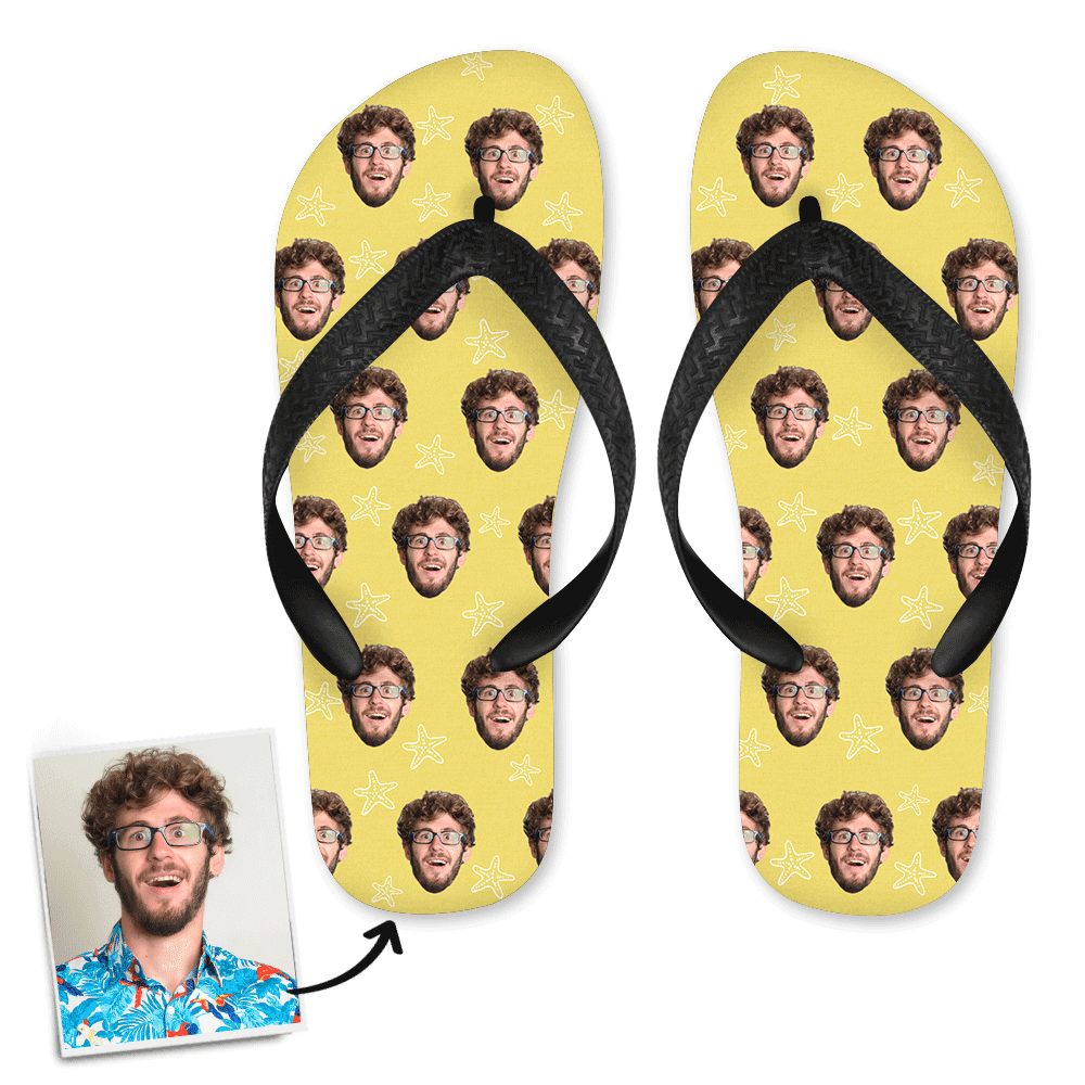 Face Flip Flop Birthday Gifts For Boyfriend - 4 Sizes
