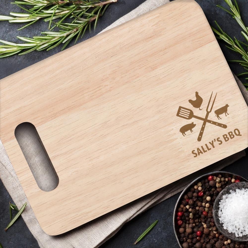 Custom Wood Cutting Board With Handle Cooking Gifts Kitchen Supplies