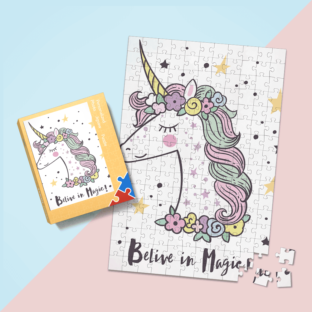 Picture Jigsaw Puzzles Cute Magic Fairy Unicorn Funny Gifts