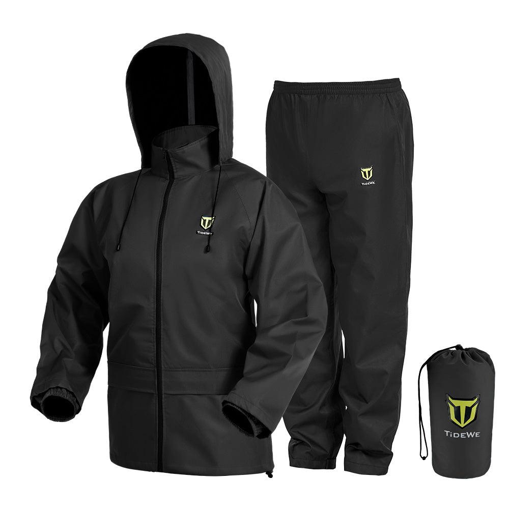 TideWe Rain Suit, Waterproof Breathable Lightweight Rainwear Rain Coat & Pant Size S M L XL XXL 3XL