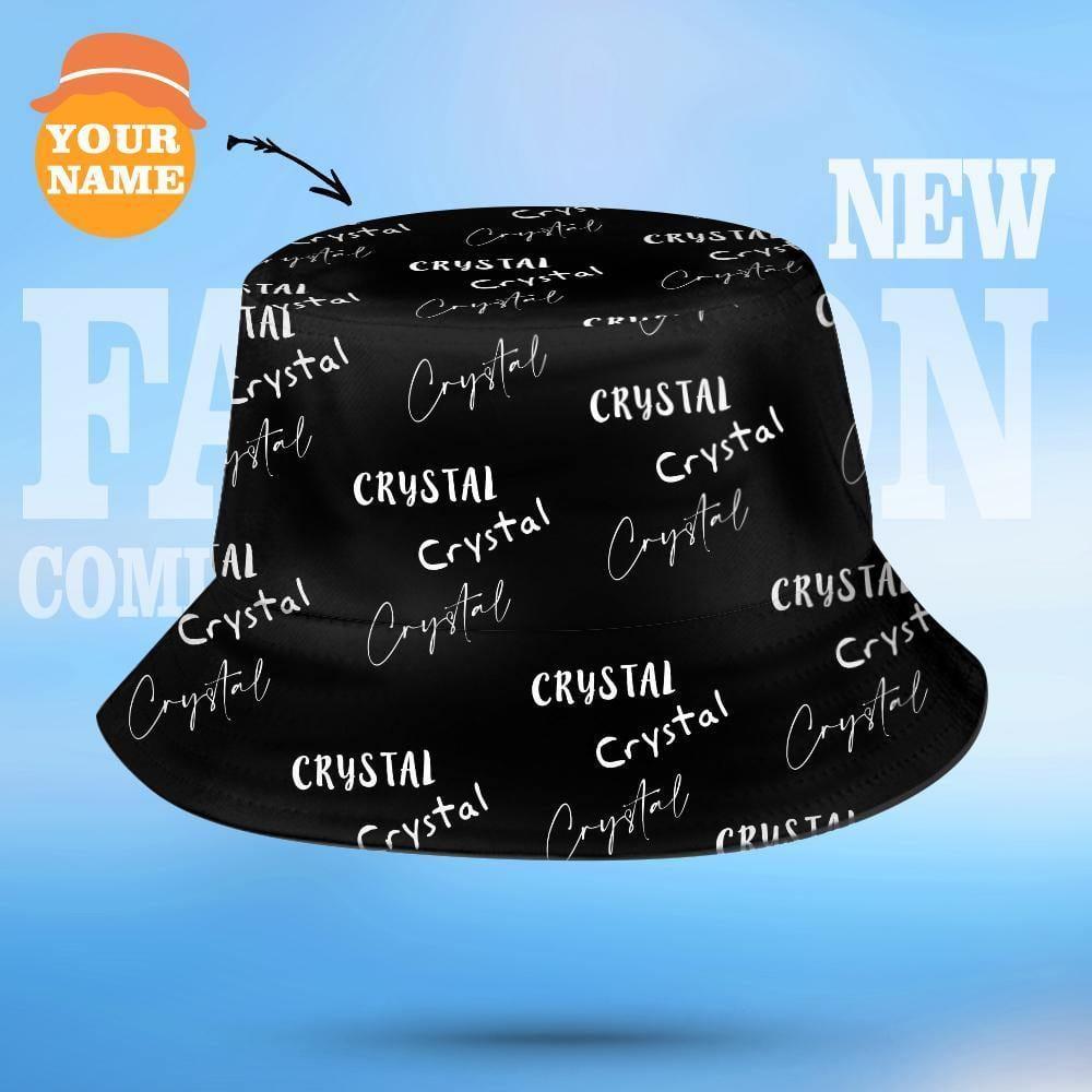 Custom Bucket Hat with Name Personalized Hats Custom Printed Gifts