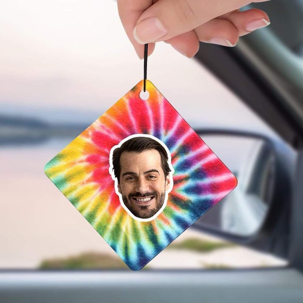 Picture Car Air Fresheners Custom Tie Dye Gifts for New Drivers