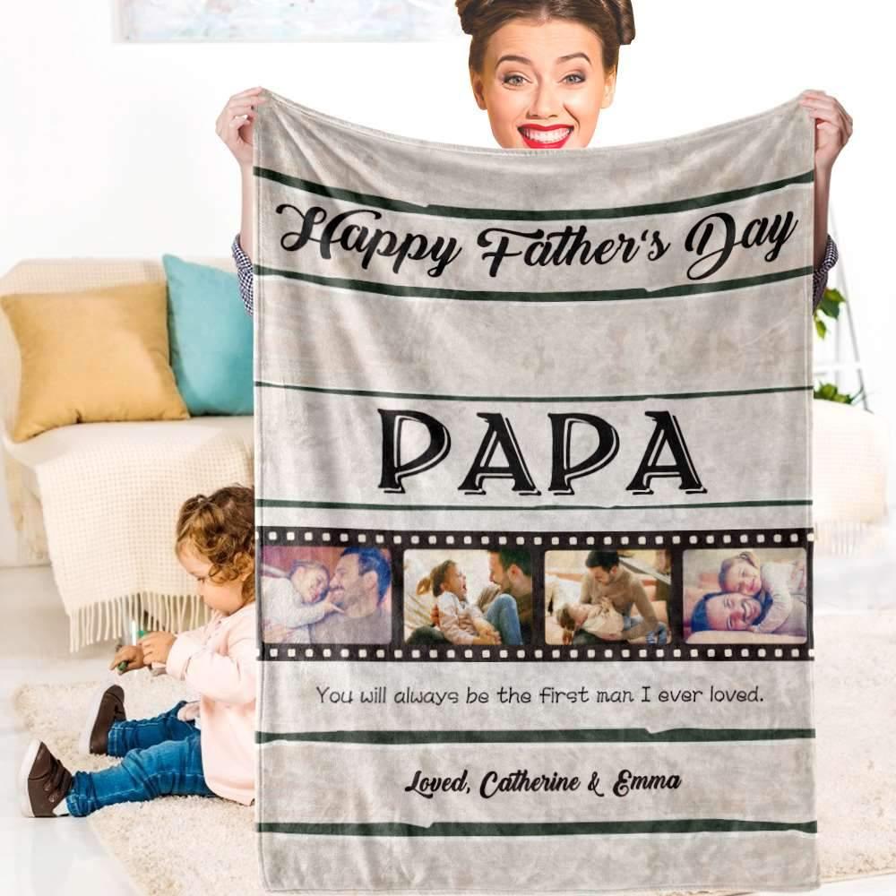 Custom Photo Blanket Father's Day Gifts