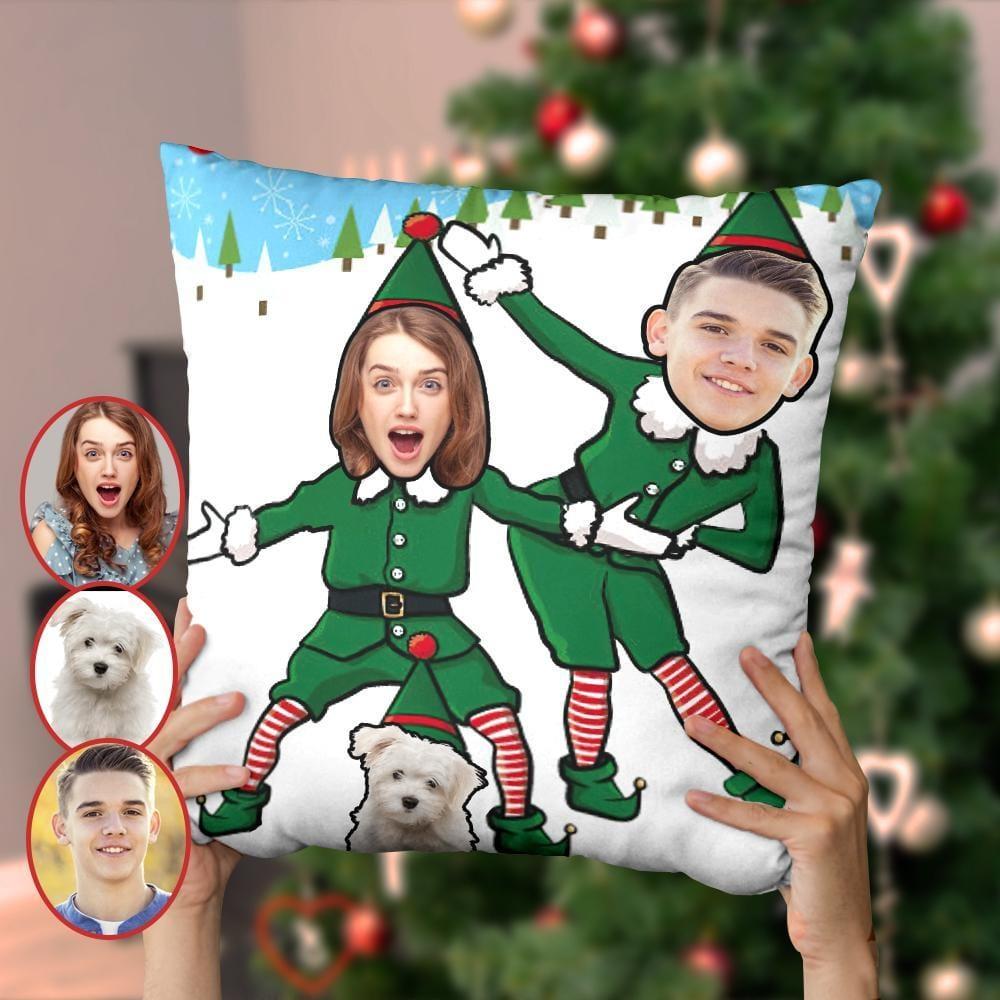 Christmas Gifts Custom Face Pillow Christmas Elf Christmas Gifts for Pet Lovers