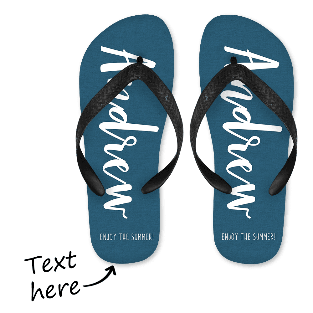 Personalized Flip Flop for Summer Comfortable - Blue