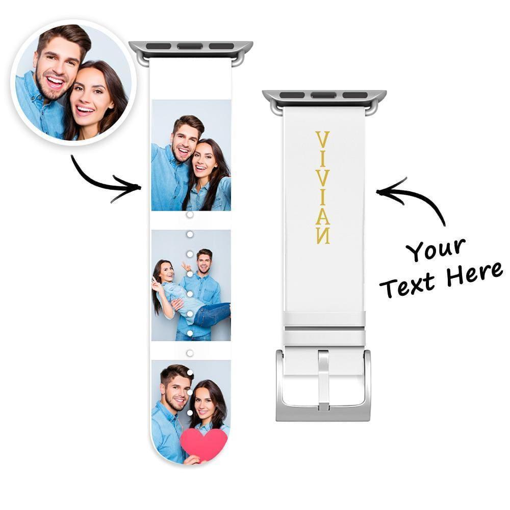 Personalized Apple Watch Band Custom Collage Photo And Name Apple Watch Band Christmas Gifts