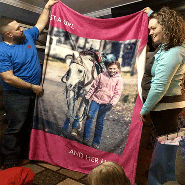 Custom Blankets with Family Photo
