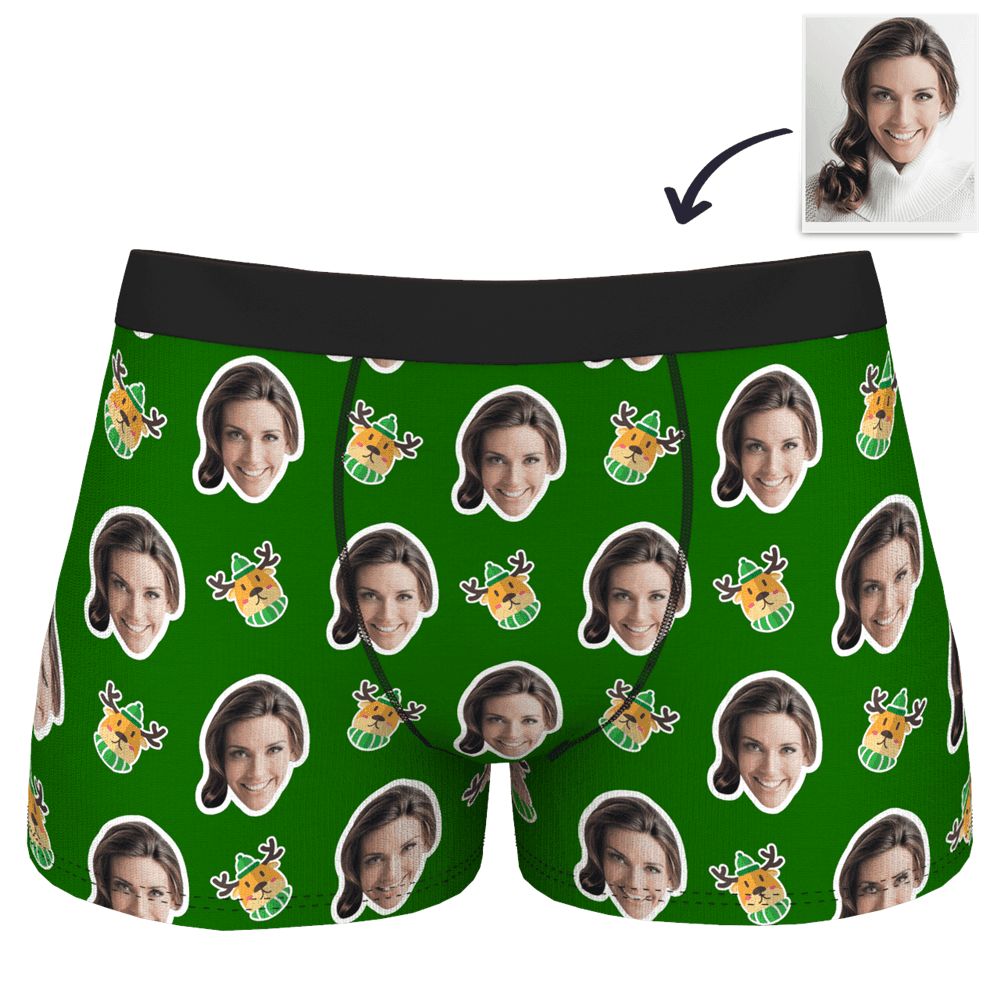 Christmas Gift Personalized Boxers Men's Underwear