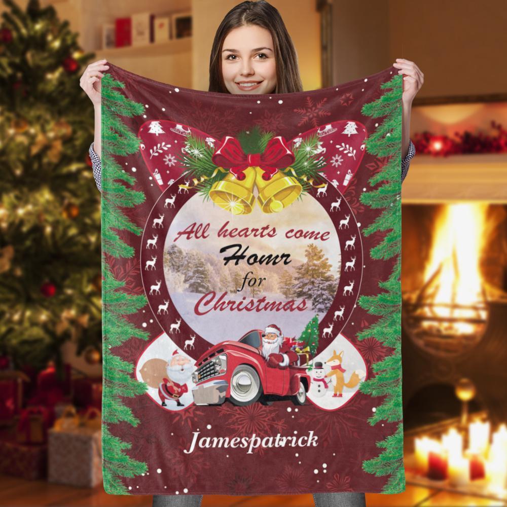 Personalized Blankets with Names Christmas Gifts for Friends