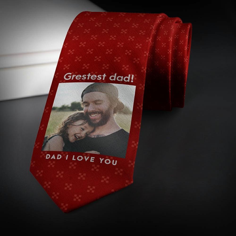 Personalized Necktie Gift For Husband - Red Wine