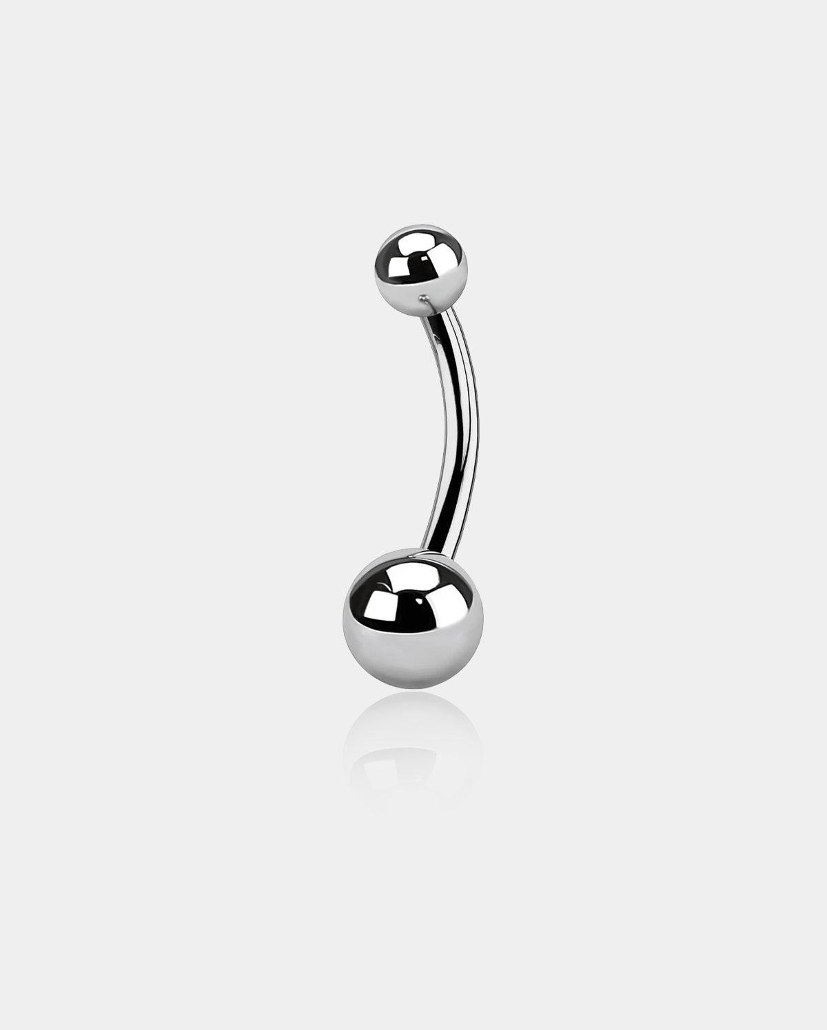Classic Internally Threaded Titanium Belly Ring - 10mm