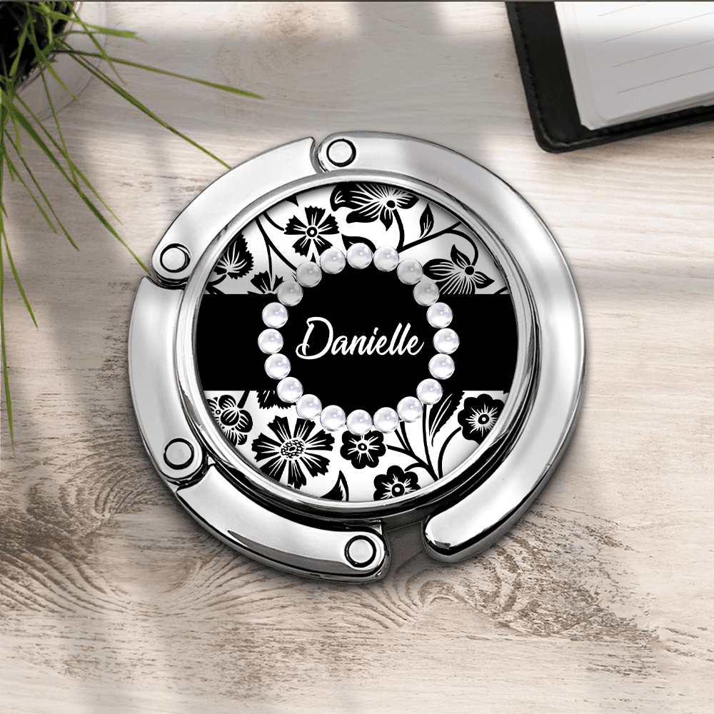 Custom Handbag Table Hanger With Name Personalized Portable Bag Hook Gift