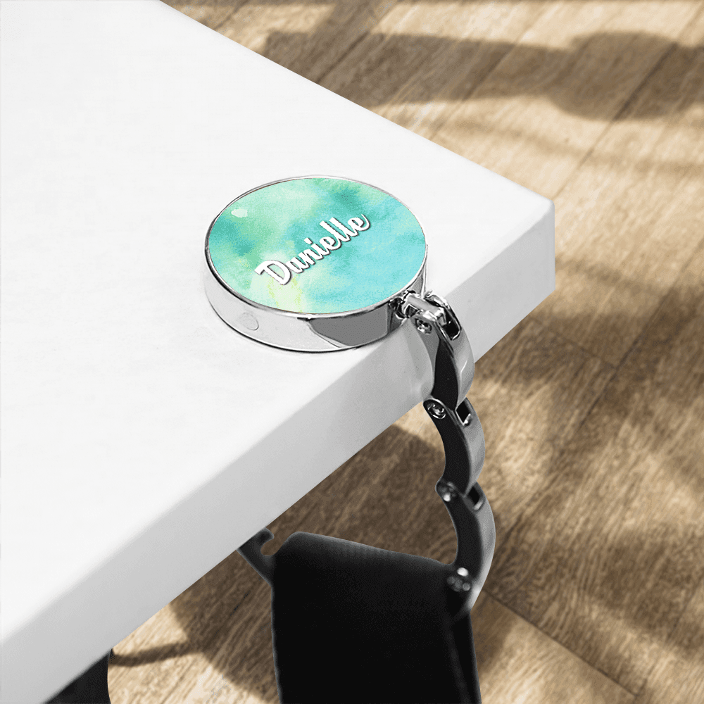 Personalized Name Bag Hook for Table Customize Portable Bag Hook Gift