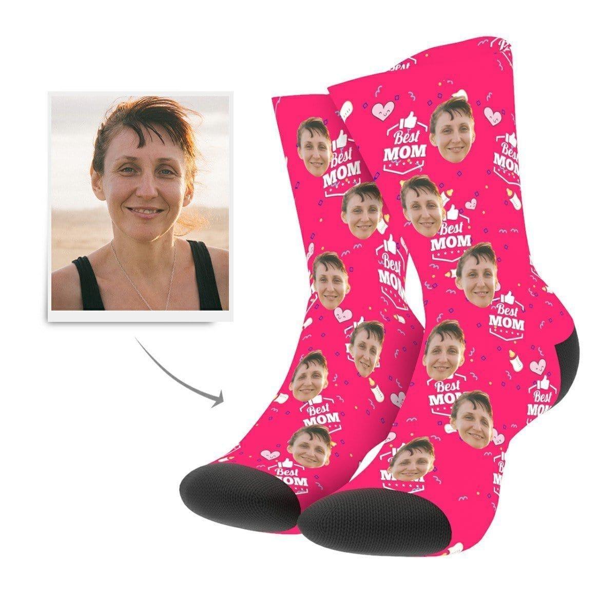 Mother's Day Gift Custom Socks - "Best Mom" Christmas Gift For Mother