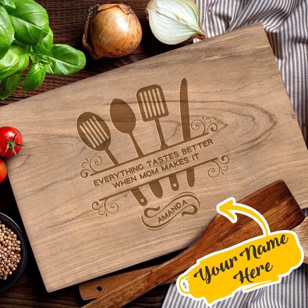 Personalized Cutting Board Custom Text Cutting Board Cheese Board Chopping Board