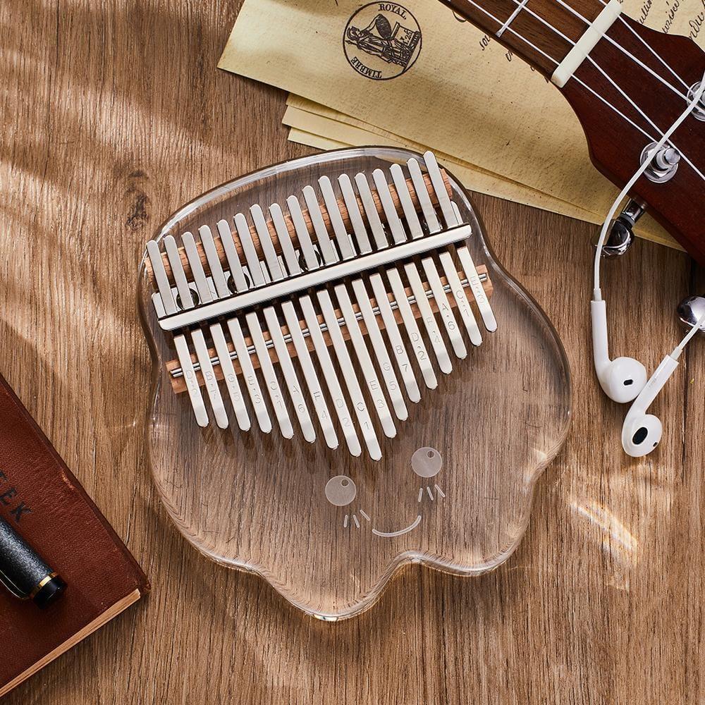 Kalimba Thumb Piano 17 Keys Christmas Gifts for Music Lovers Starfish with Tunning Hammer