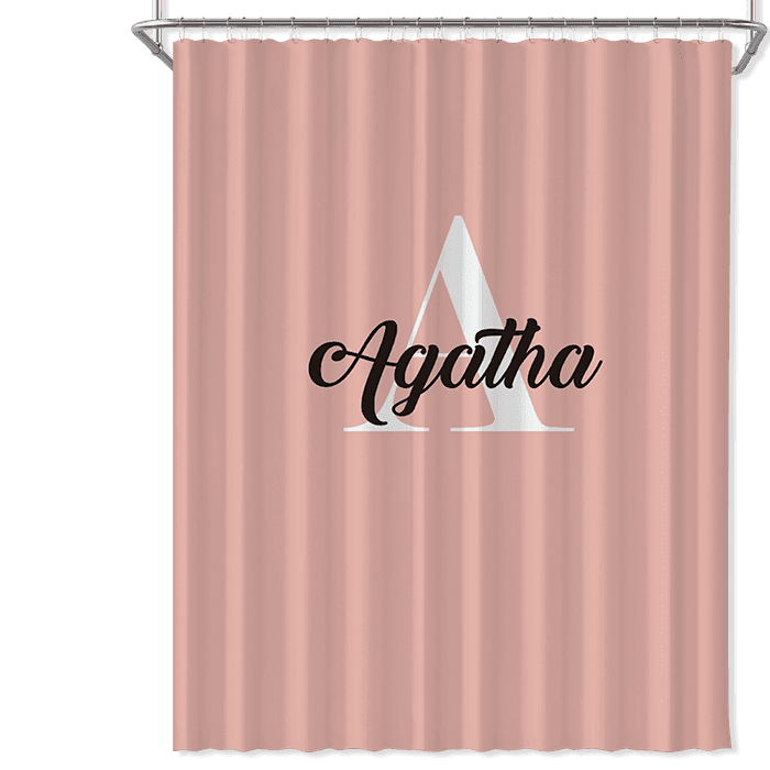 Personalized Shower Curtain Printed Shower Curtain with Name Family Gift