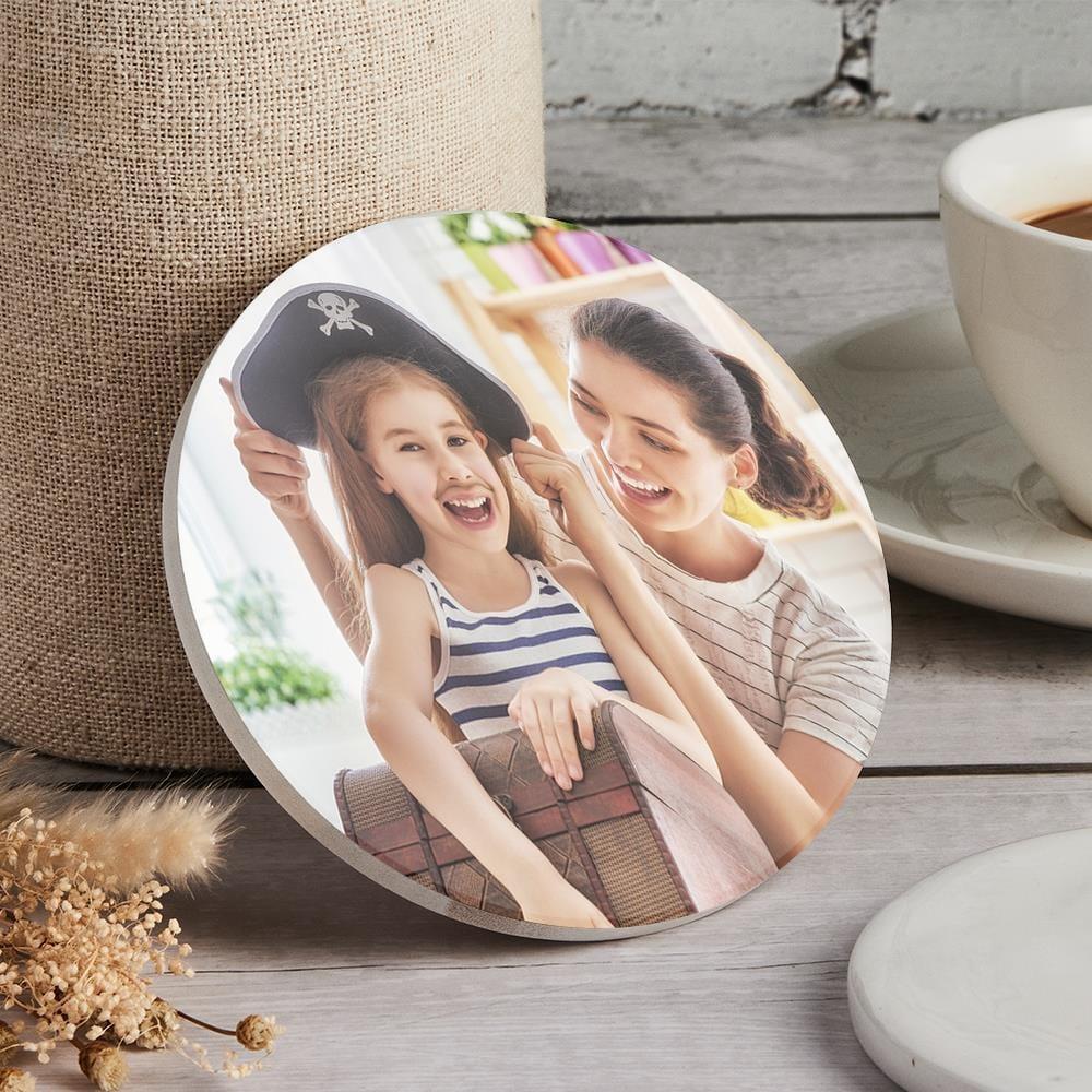 Photo Coaster Gift For Mother From Daughter -Ceramics