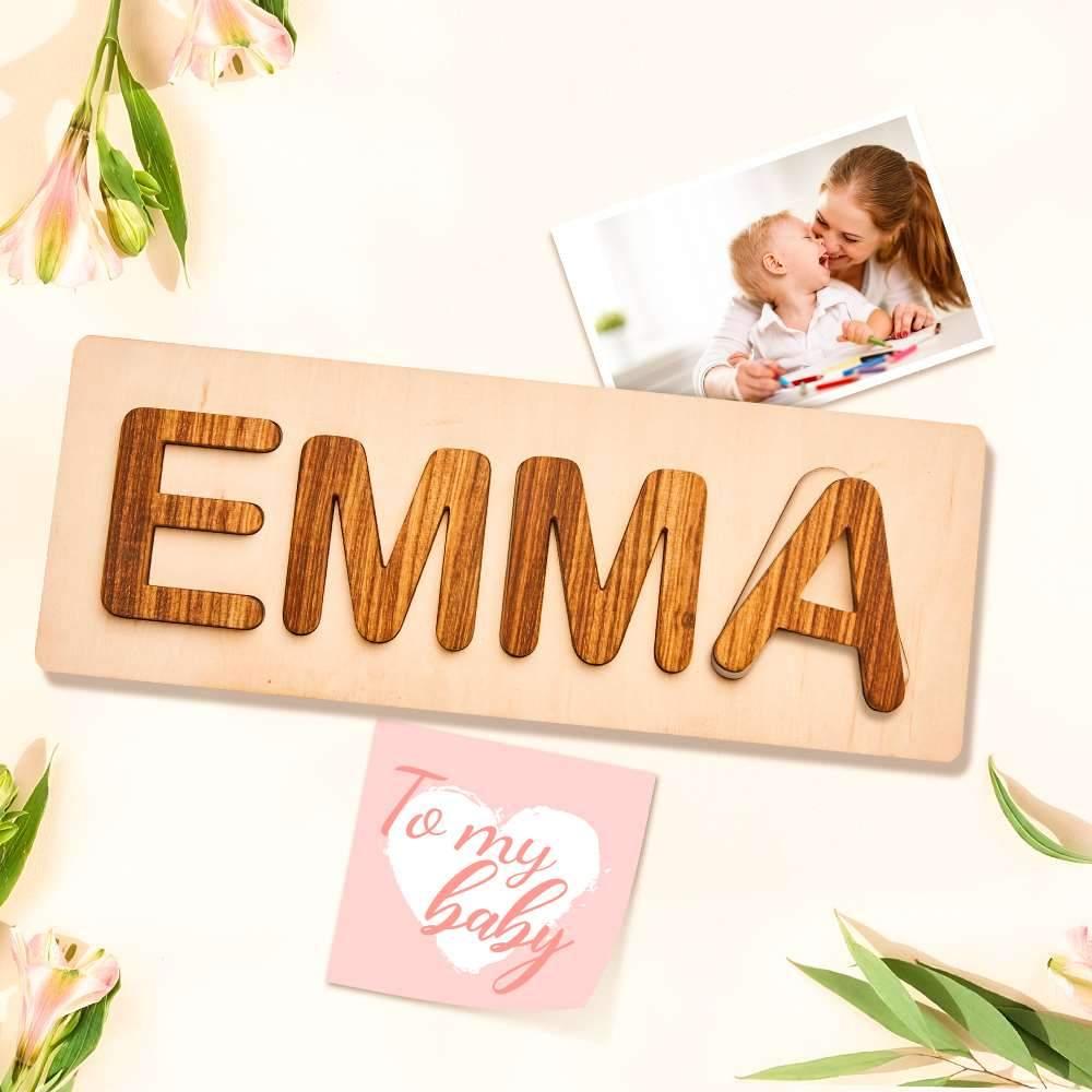 Name Puzzle Wooden Puzzle Baby Shower Gifts