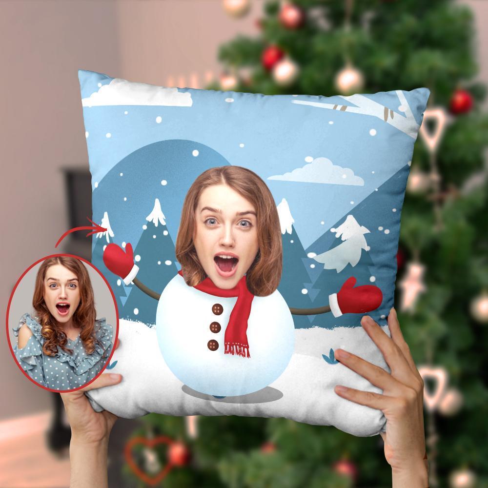 Christmas Gifts Custom Christmas Pillow Snowman Gifts for Her