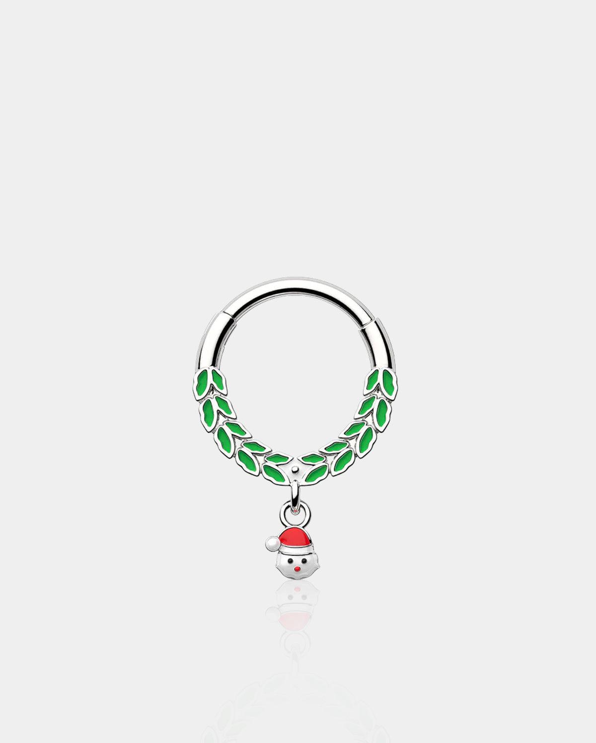 Christmas Santa Claus Daith Septum Ring - 8mm