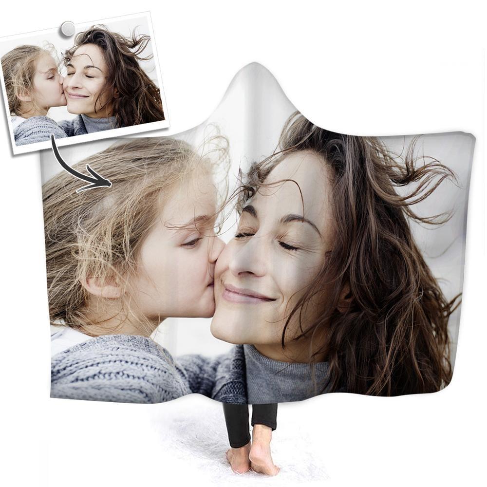 Custom Hooded Blanket Gift For Mom