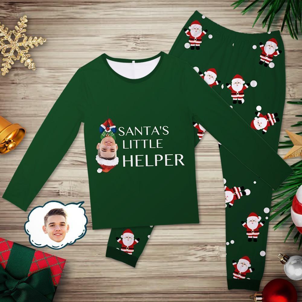 Custom Face Pajamas Set Spiderman sleepwear Christmas Gift for Children