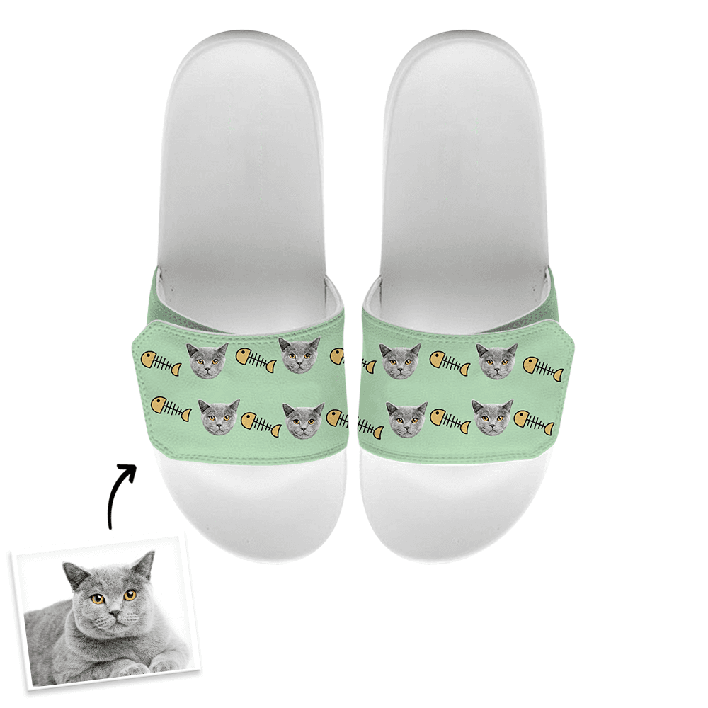 Custom Slides Pet Face Slide Sandals Summer Gifts for Him