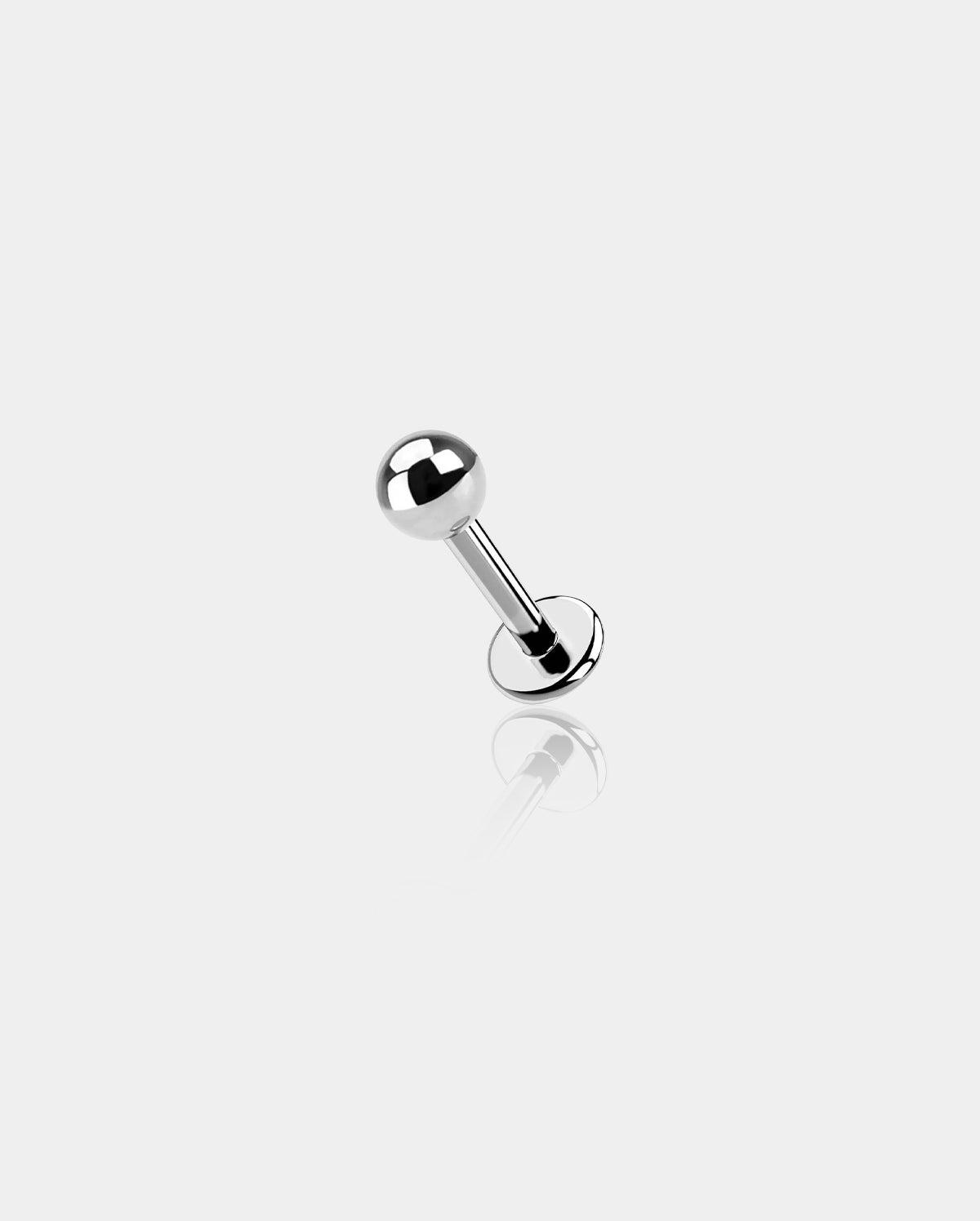 Ball Internally Threaded Titanium Lip Stud - 6mm