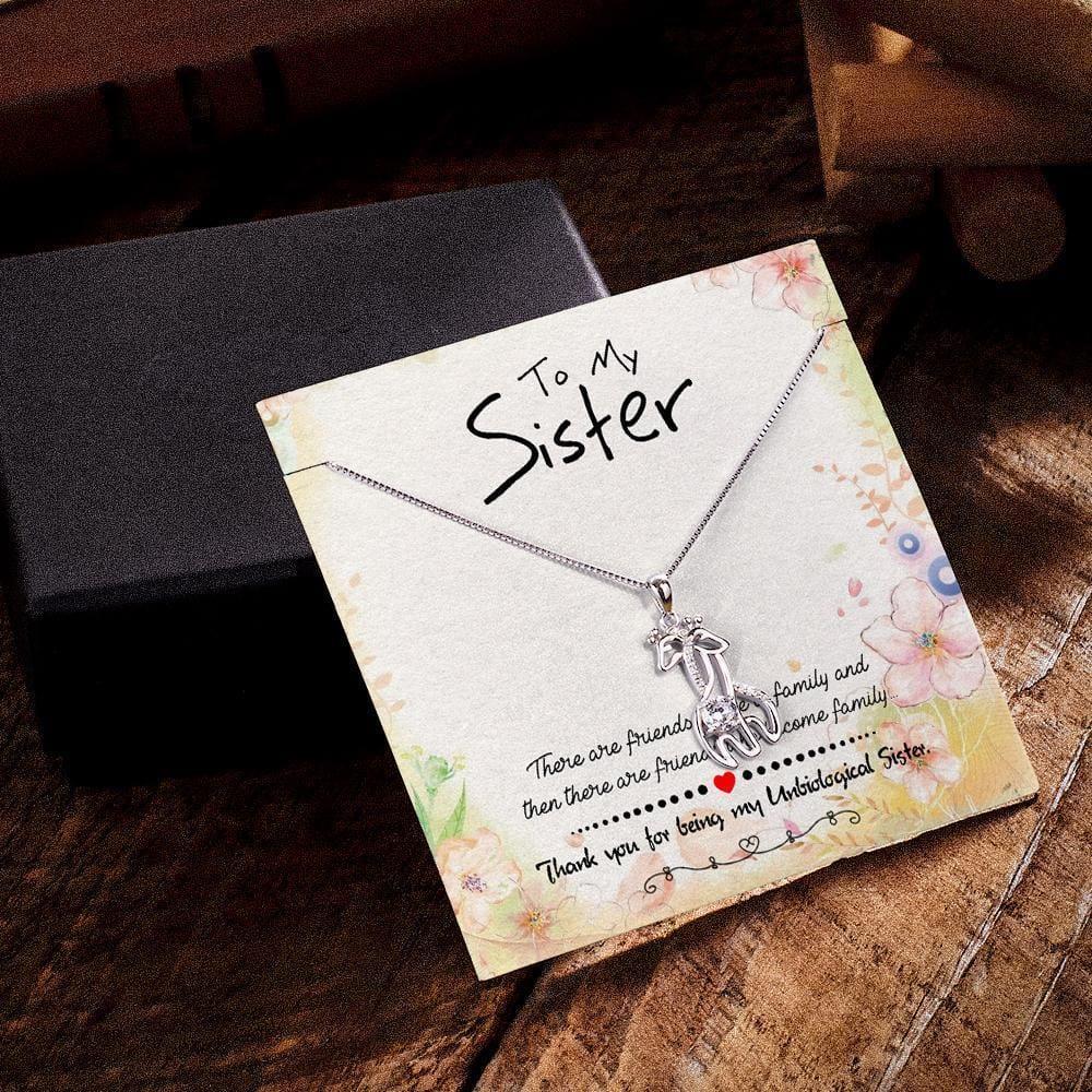 Personalized Necklace Gifts With Personalised Message Card Gifts for Sister