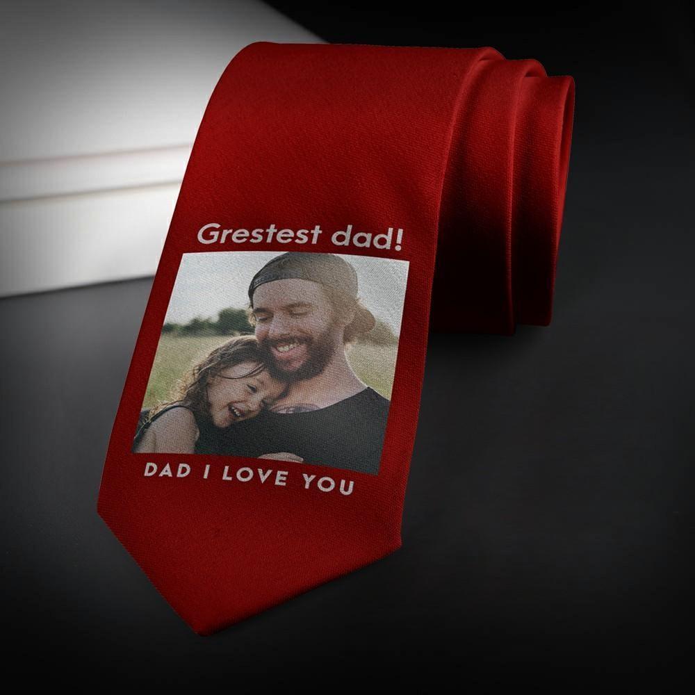 Stepdad Gifts Photo Necktie - My Wonderful Dad