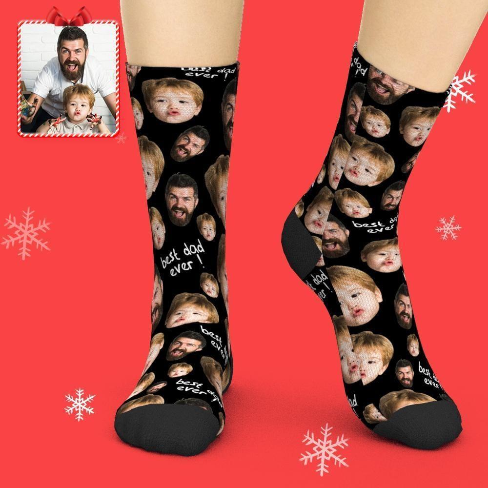 Custom Face Socks 3D Preview To The Best Dad Christmas Gifts