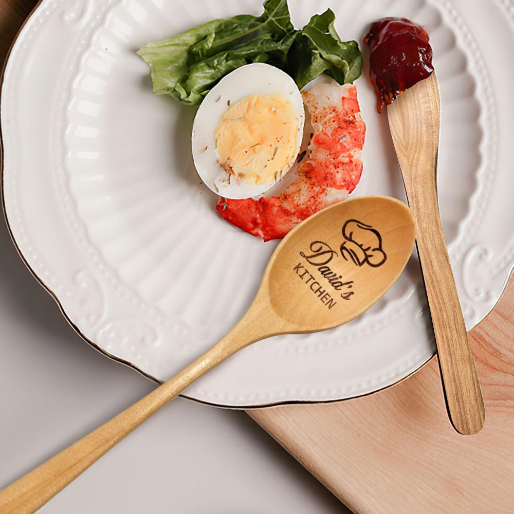 Personalized Spoon Engraved Wooden Spoon Chef Gifts