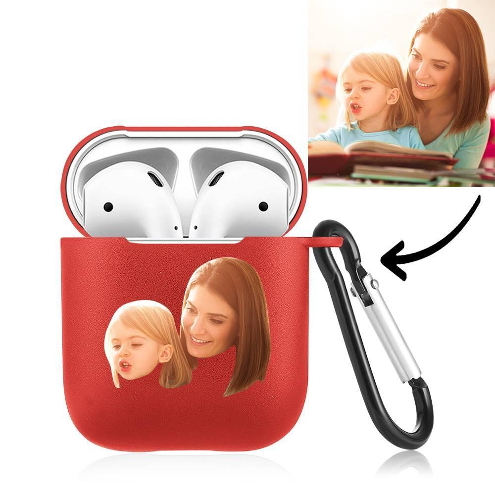 Custom Photo Airpods Case Earphone Case Red - Avatar