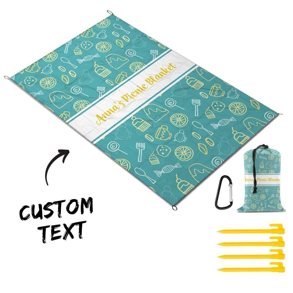 Personalized Picnic Blanket With Name Family Gifts