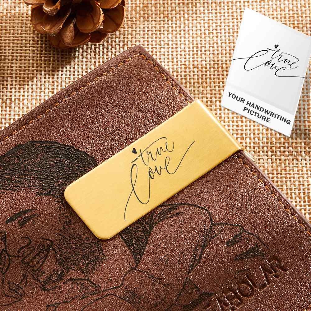 Personalized Money Clip Engraved Money Clips Father's Day Gifts - Signature