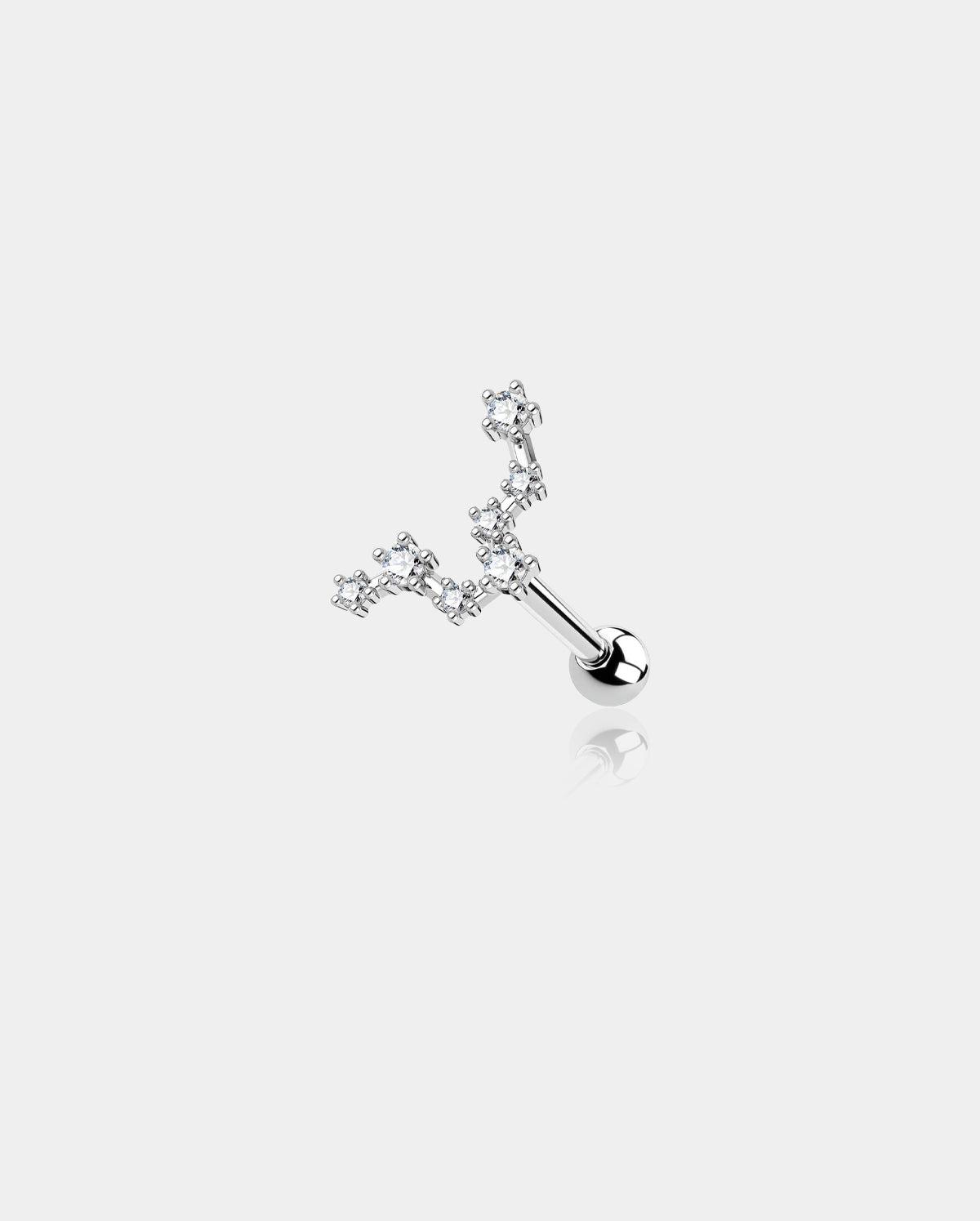 Zodiac Star Constellation Cartilage Stud - Aquarius