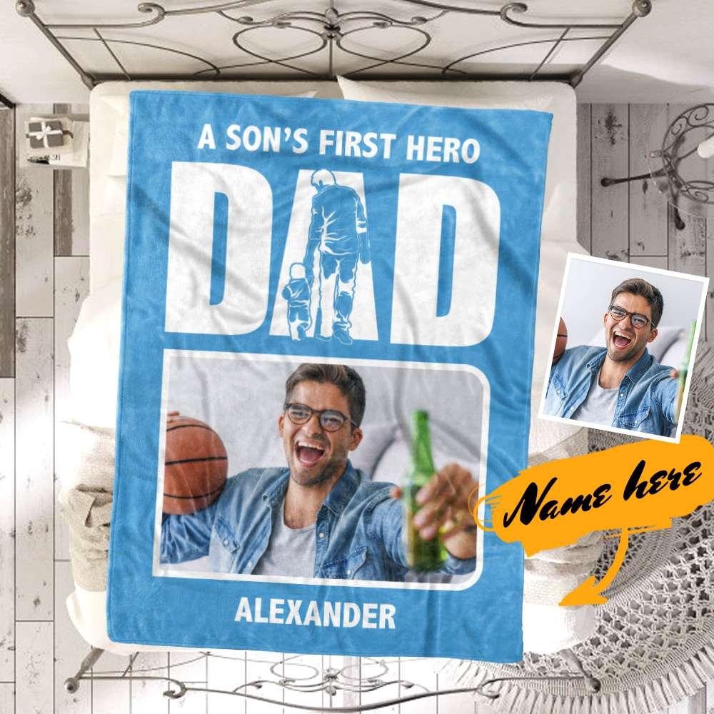 Custom Blanket Best Fathers Day Gifts for Dad's Birthday