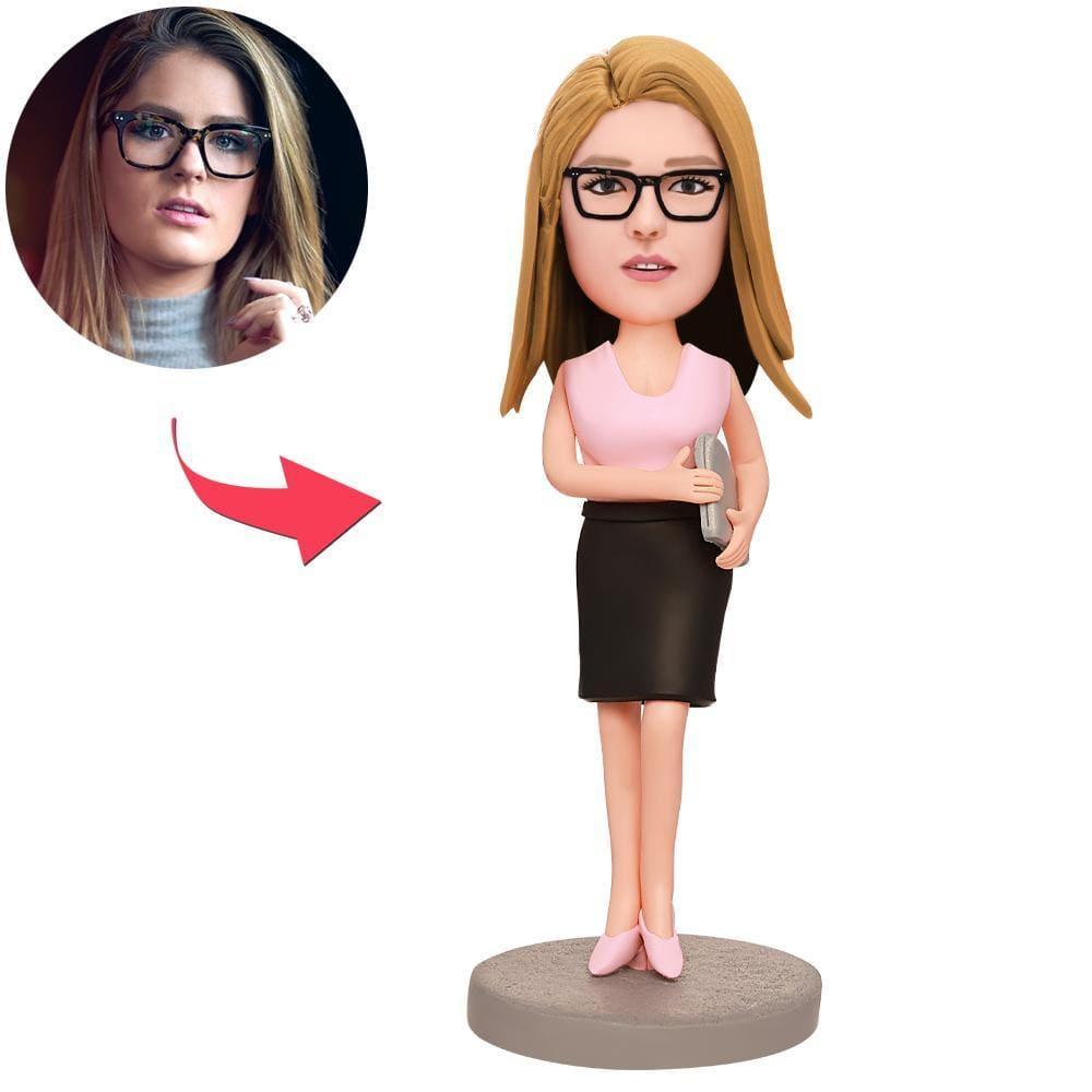 Personalized Female Executive Bobblehead Christmas Gifts For Friends