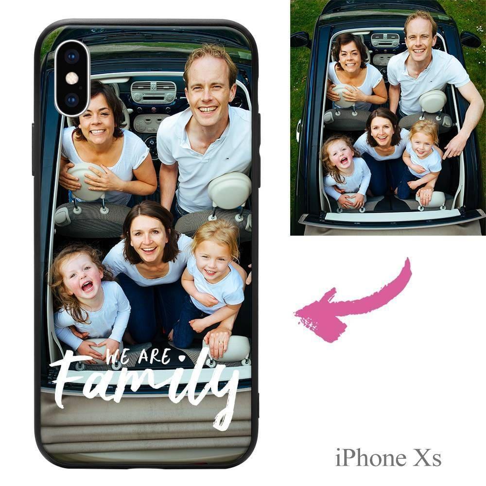 iPhoneXs Custom We Are Family Photo Protective Phone Case