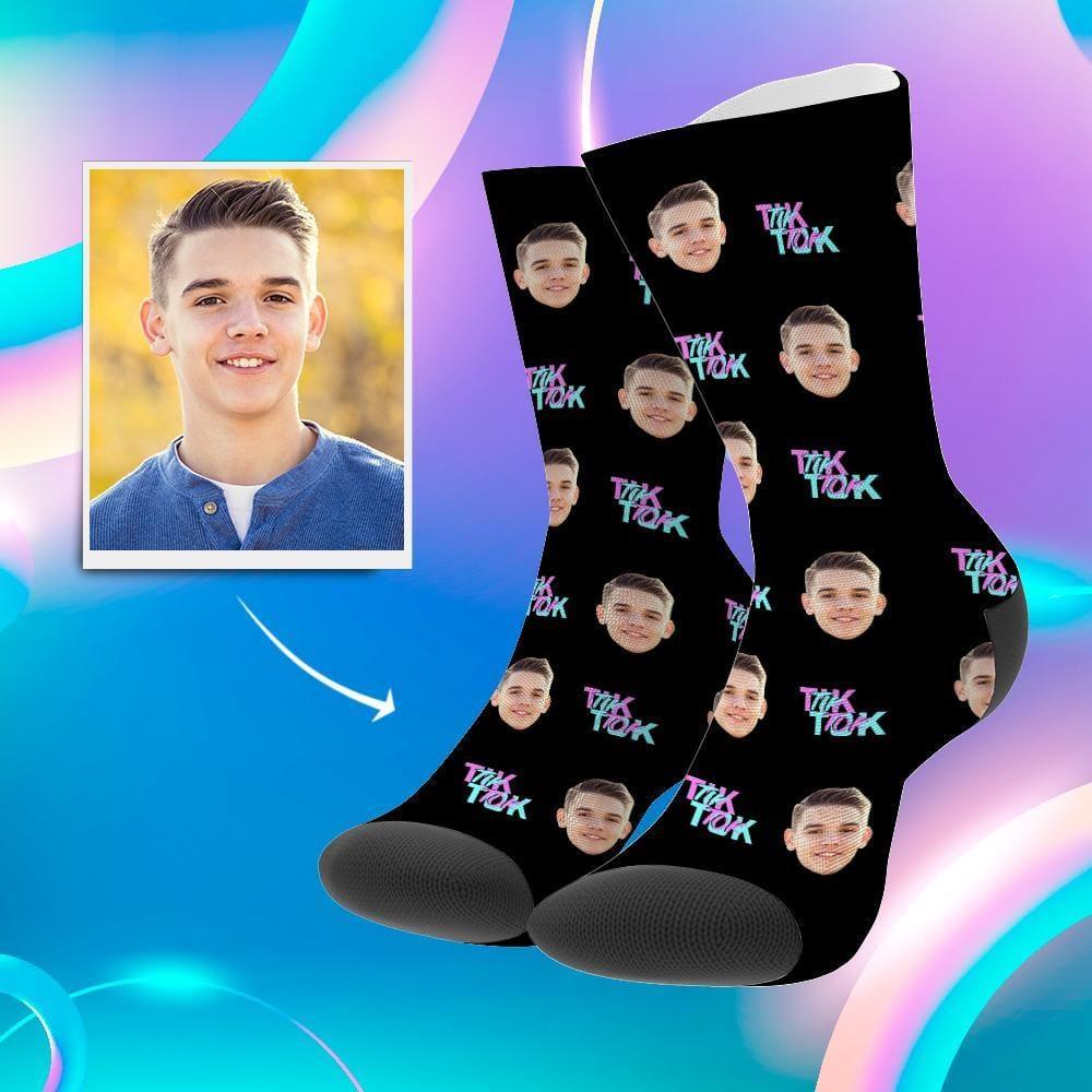 Tiktok Socks Custom Face Socks Fashion TikTok Socks Christmas Gifts For Him