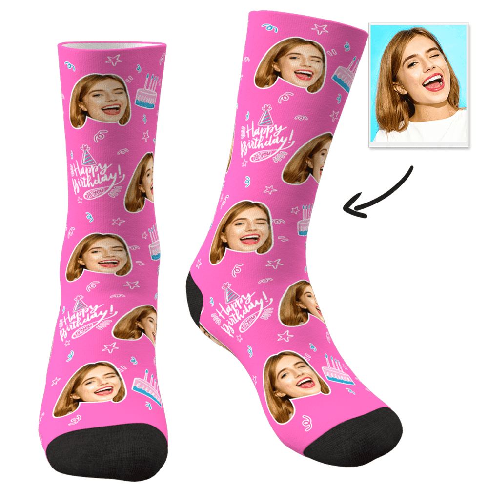 Personalized Face Socks - 3 Colors Christmas Gift