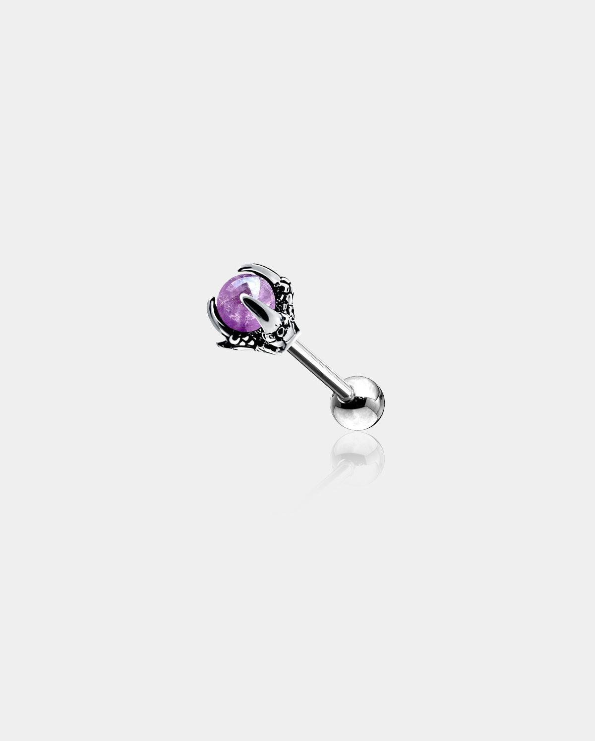 Opalite Dragon Claw Cartilage Earring - Purple