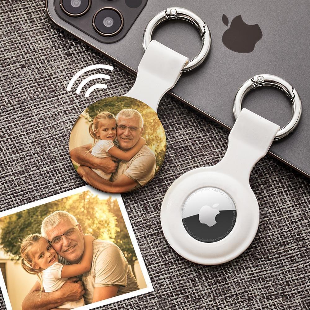 Custom Photo Airtag Case Gifts For Grandpa - Waterproof