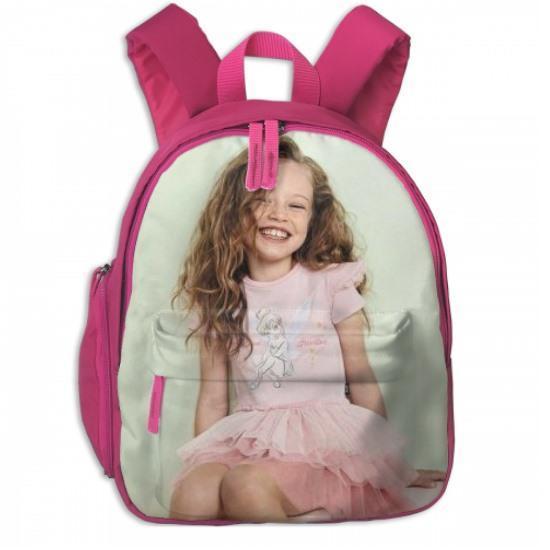 Custom Photo Backpack Pink Schoolbag Gifts For Girls