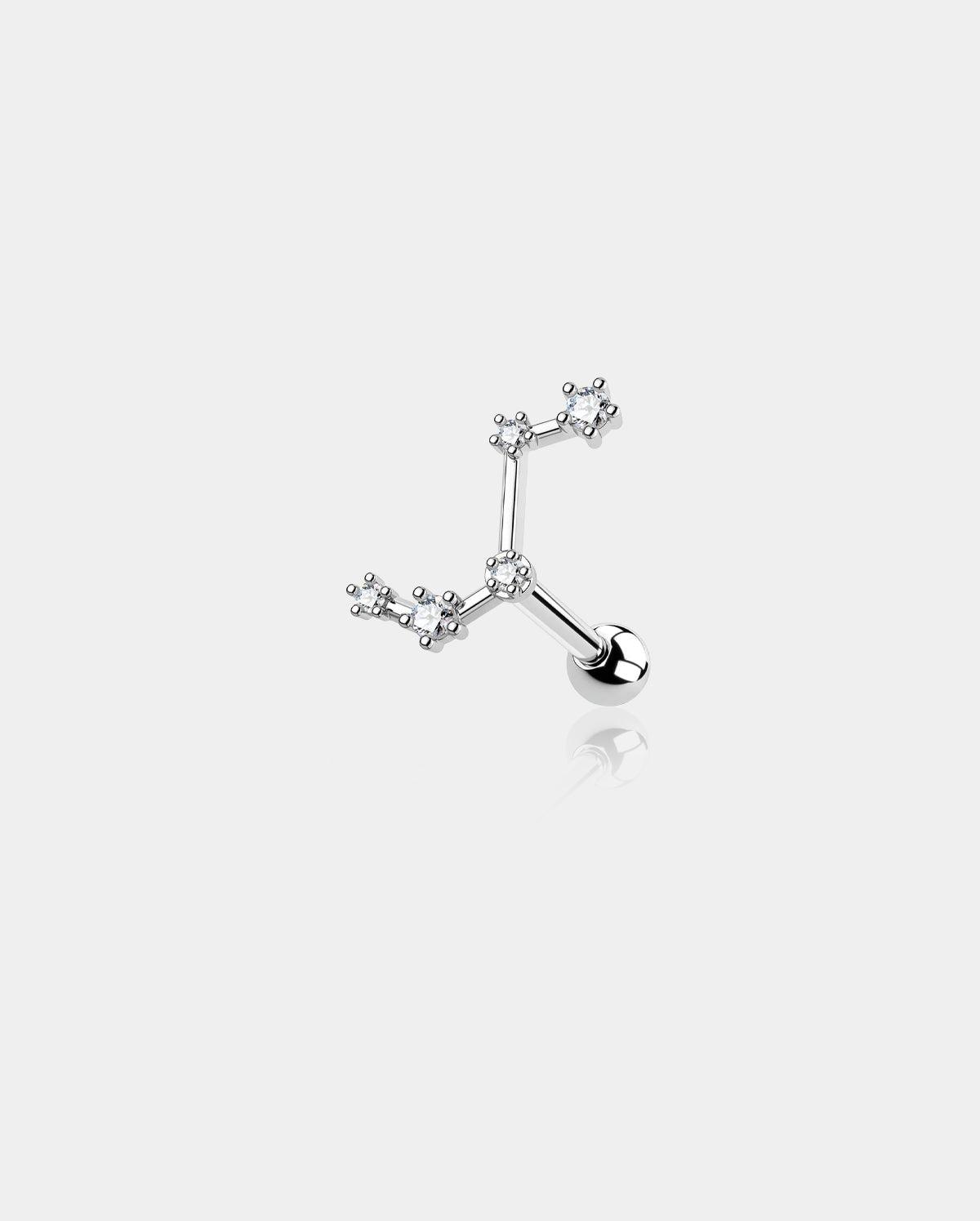 Zodiac Star Constellation Cartilage Stud - Aries