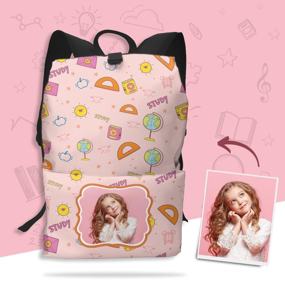 Custom Photo Schoolbag Full-frame Printed Backpack Gifts for Students