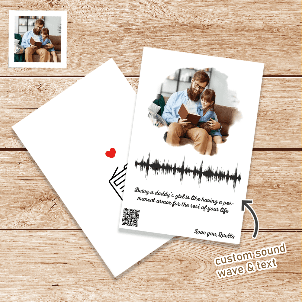 Custom Sonic Greeting Card With Text Scannable QR Code Card Christmas Gifts