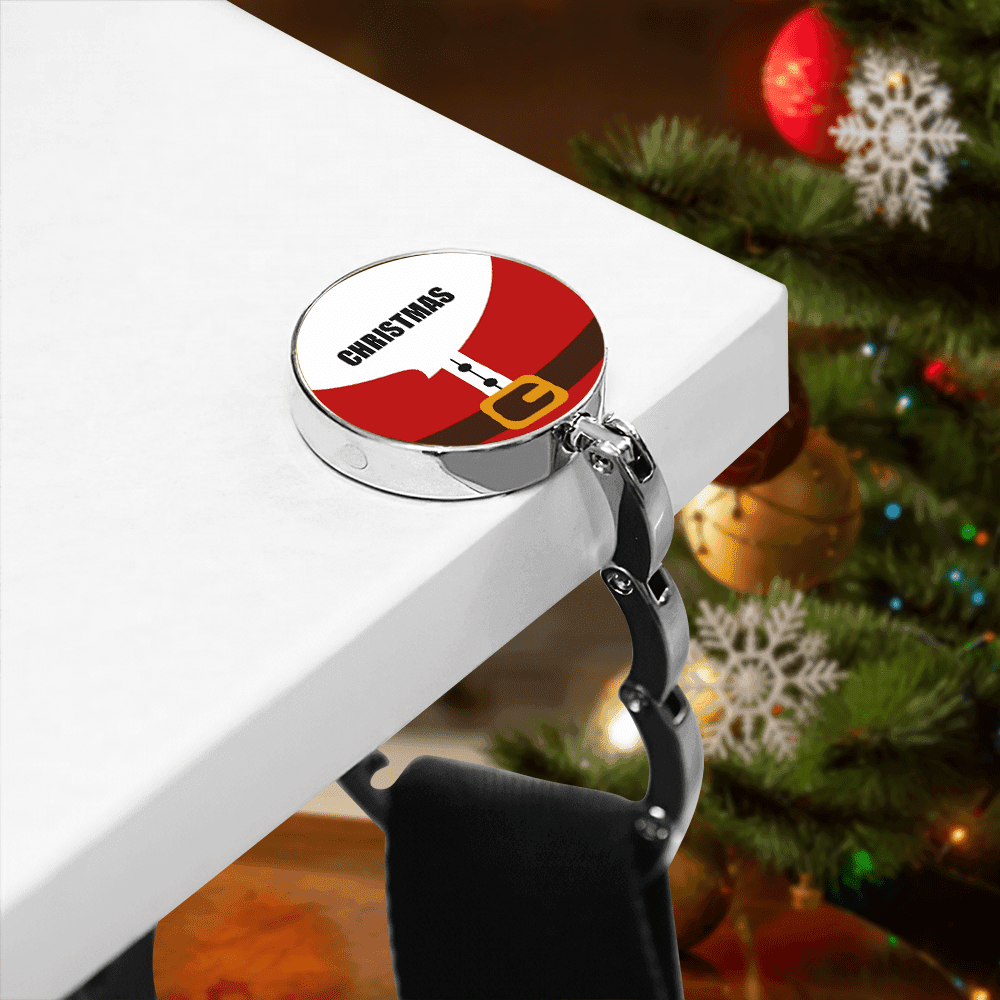 Christmas Handbag Hook Name Portable Bag Hook Custom Bag Hook for Table